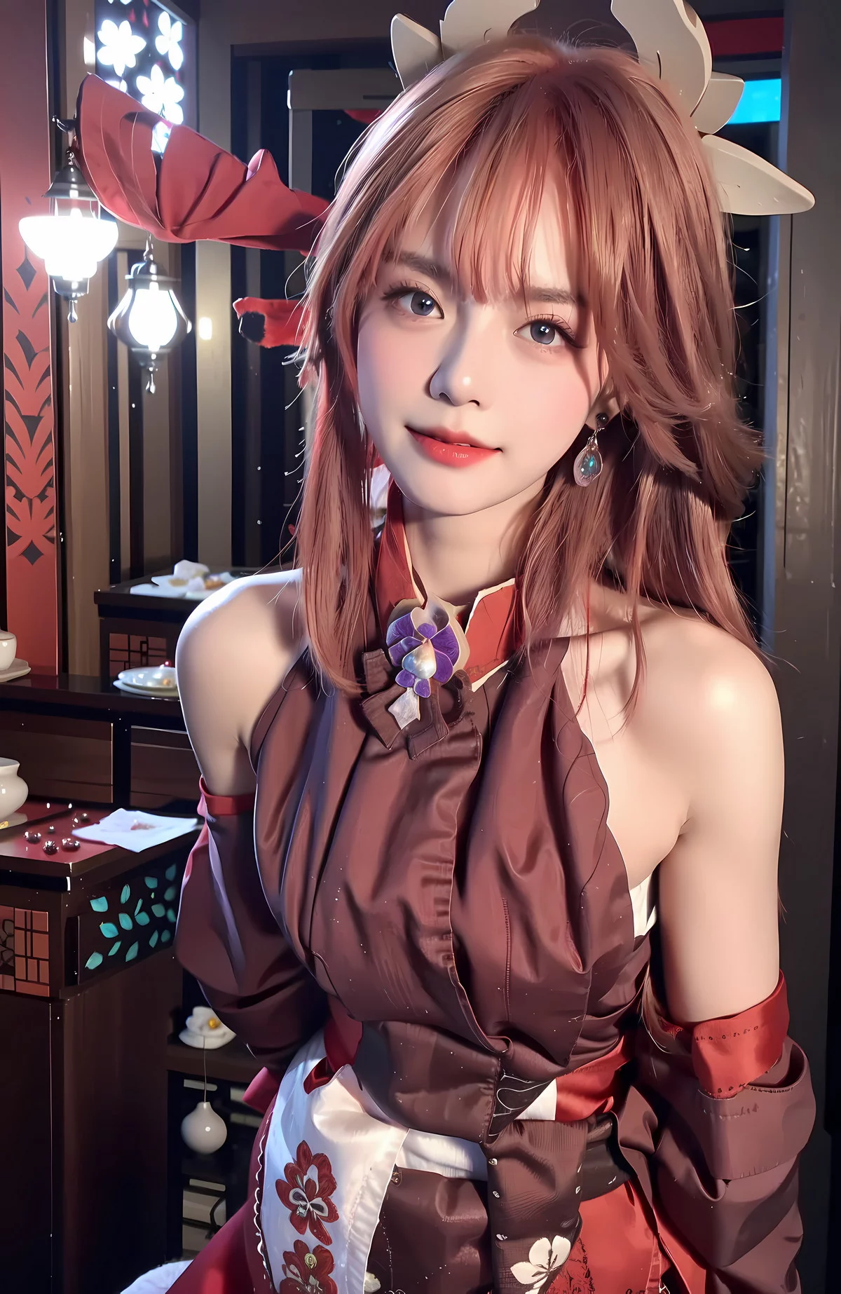 AI美图020期八重神子主题性感礼裙系列美女写真及下载24P
