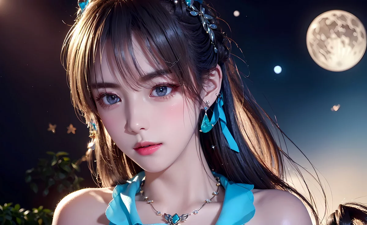 AI美图019期电眼迷唇主题户外短发美少女性感写真及下载22P