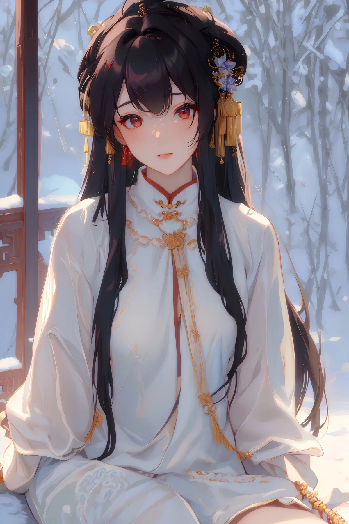 AI美图024期画中少女主题完美身材的动漫少女写真及下载40P