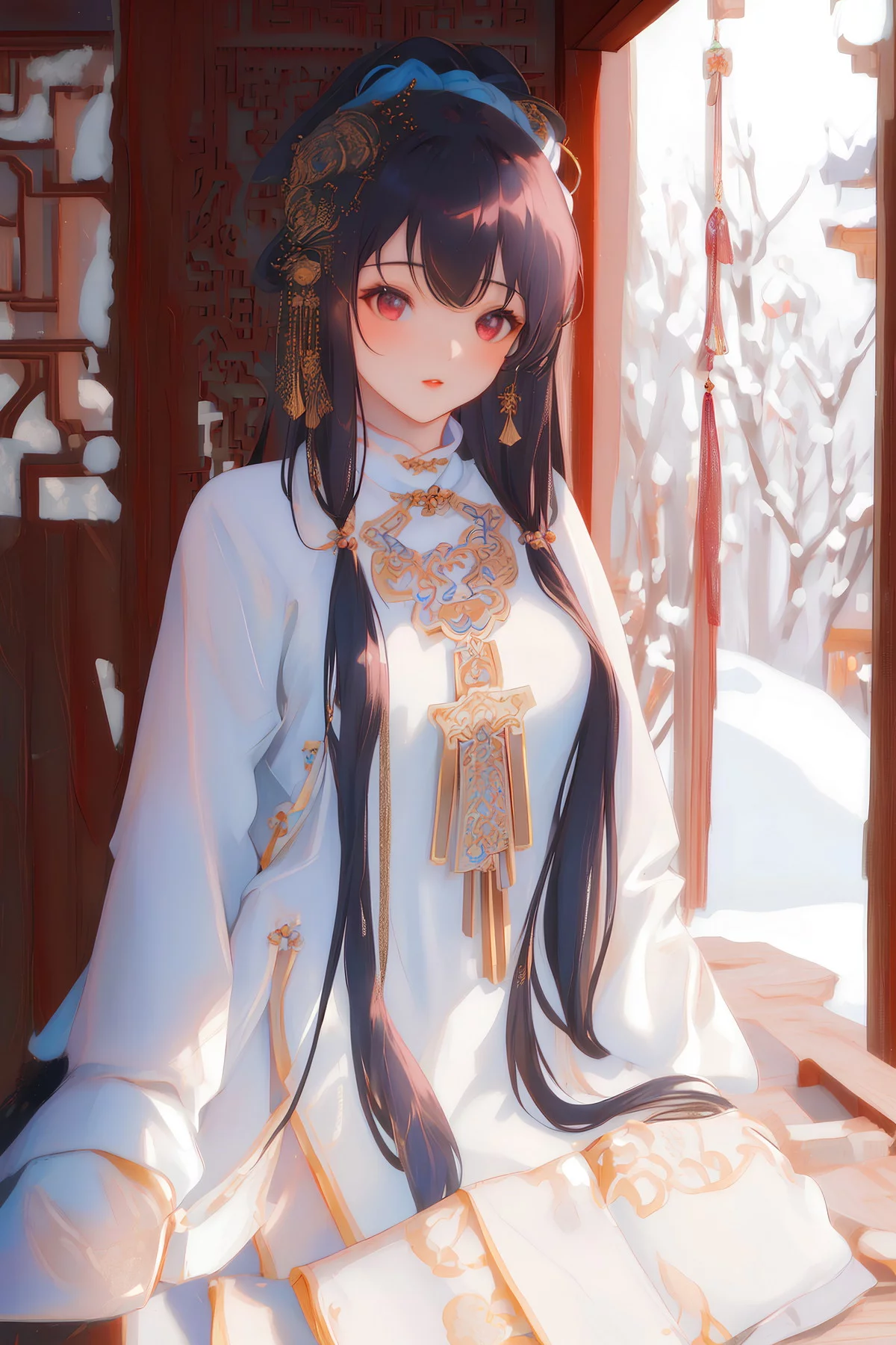 AI美图024期画中少女主题完美身材的动漫少女写真及下载40P