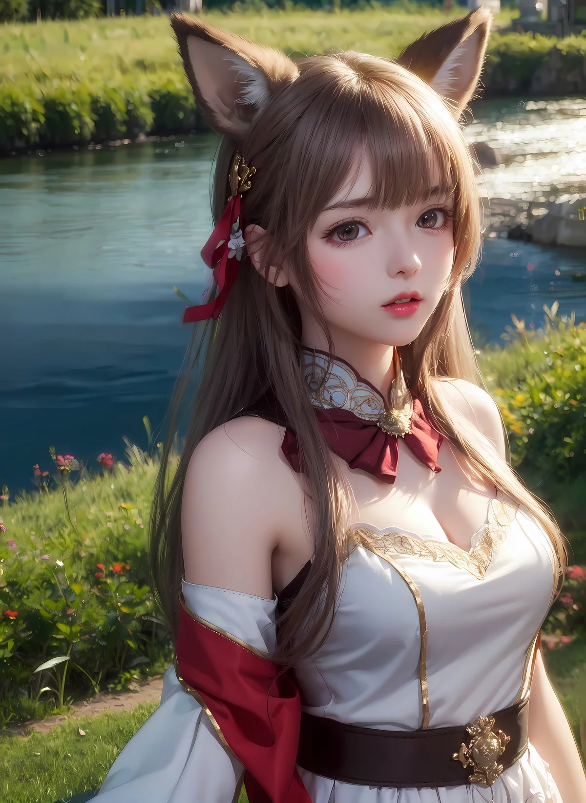 AI美图027期异界猫娘主题性感美少女猫耳娘装扮写真及下载24P