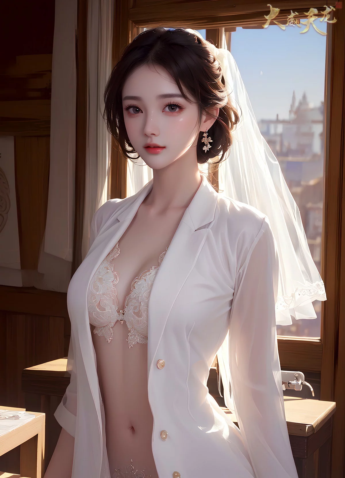 AI美图028期留课老师主题教室里性感制服写真及下载32P