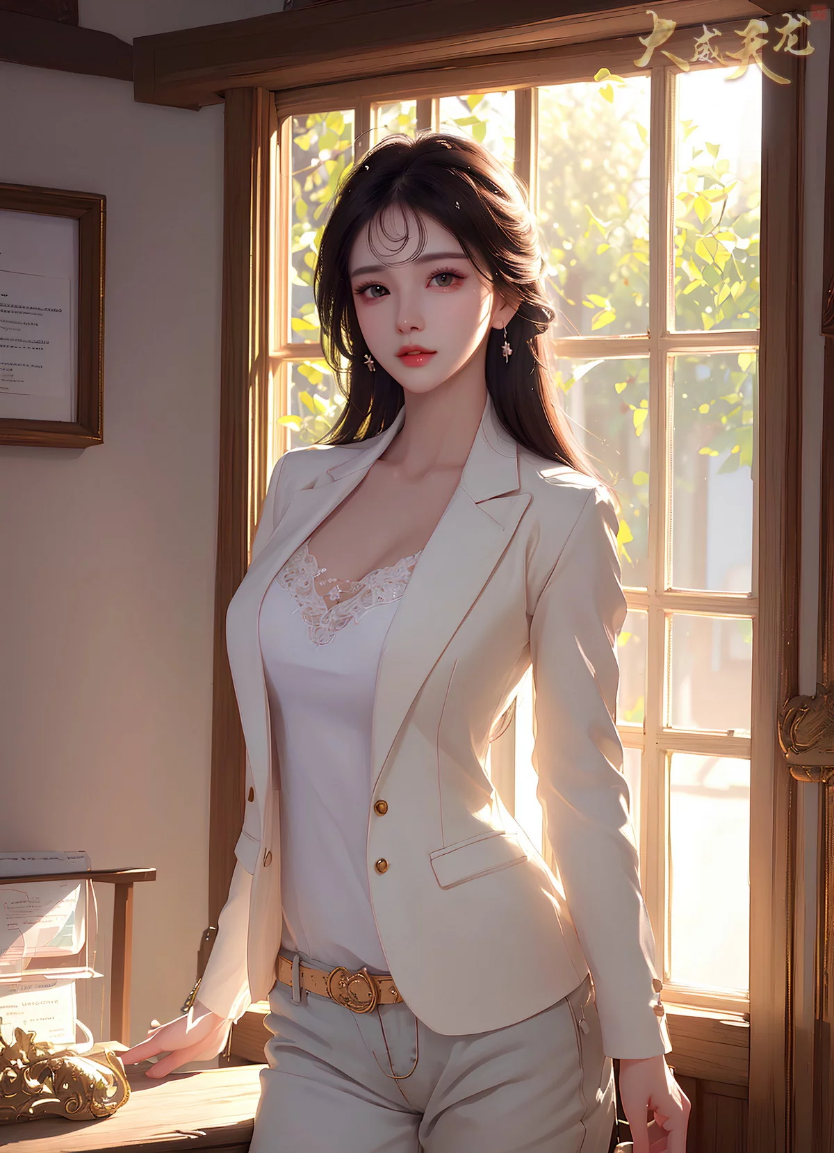 AI美图028期留课老师主题教室里性感制服写真及下载32P