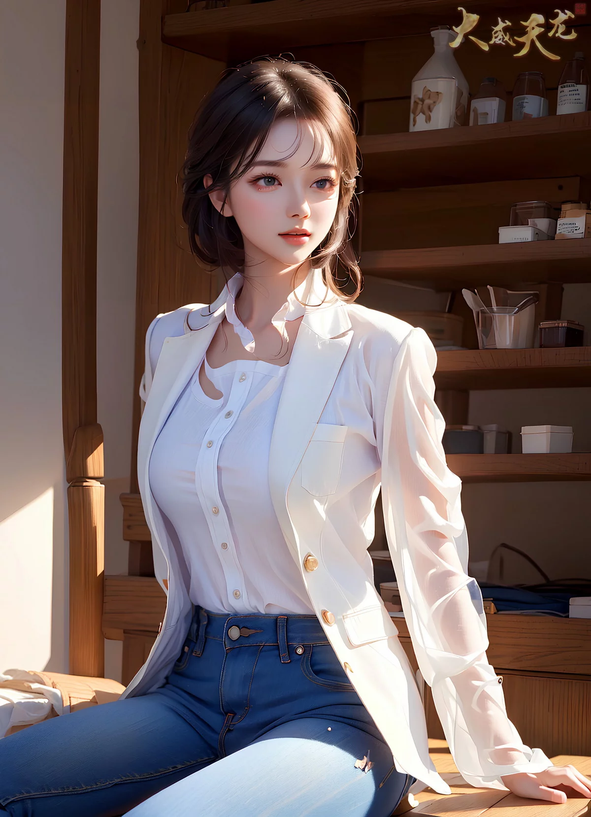 AI美图028期留课老师主题教室里性感制服写真及下载32P