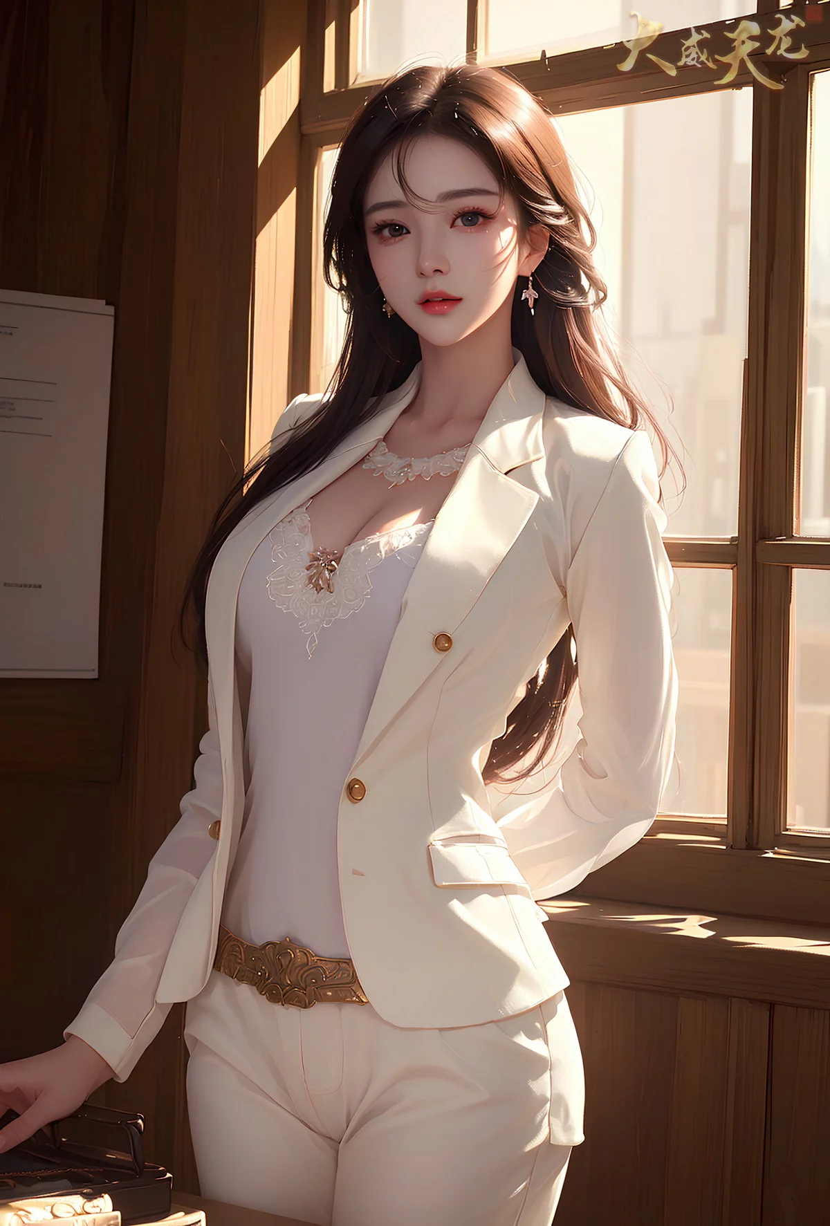 AI美图028期留课老师主题教室里性感制服写真及下载32P
