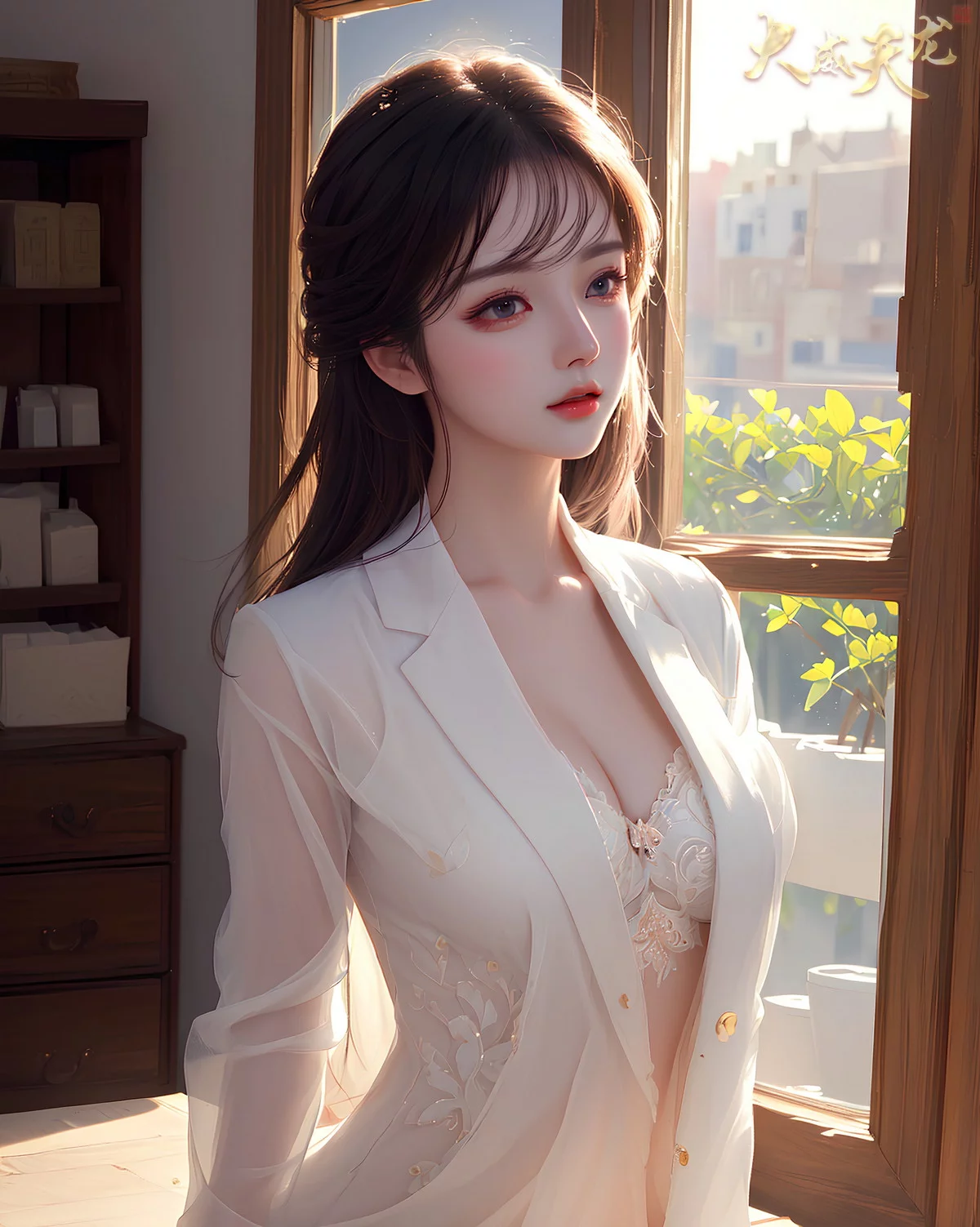 AI美图028期留课老师主题教室里性感制服写真及下载32P