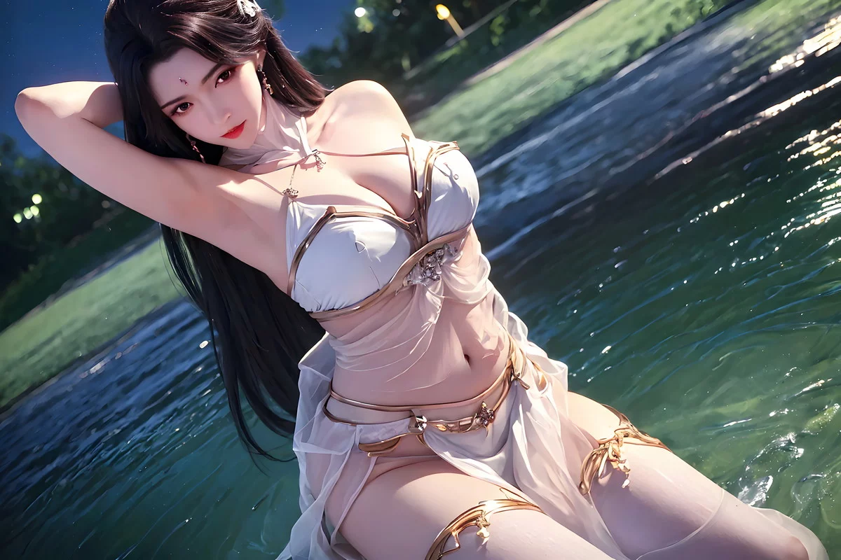 AI美图036期月婵主题古典美女性感服饰秀完美身材写真及下载52P