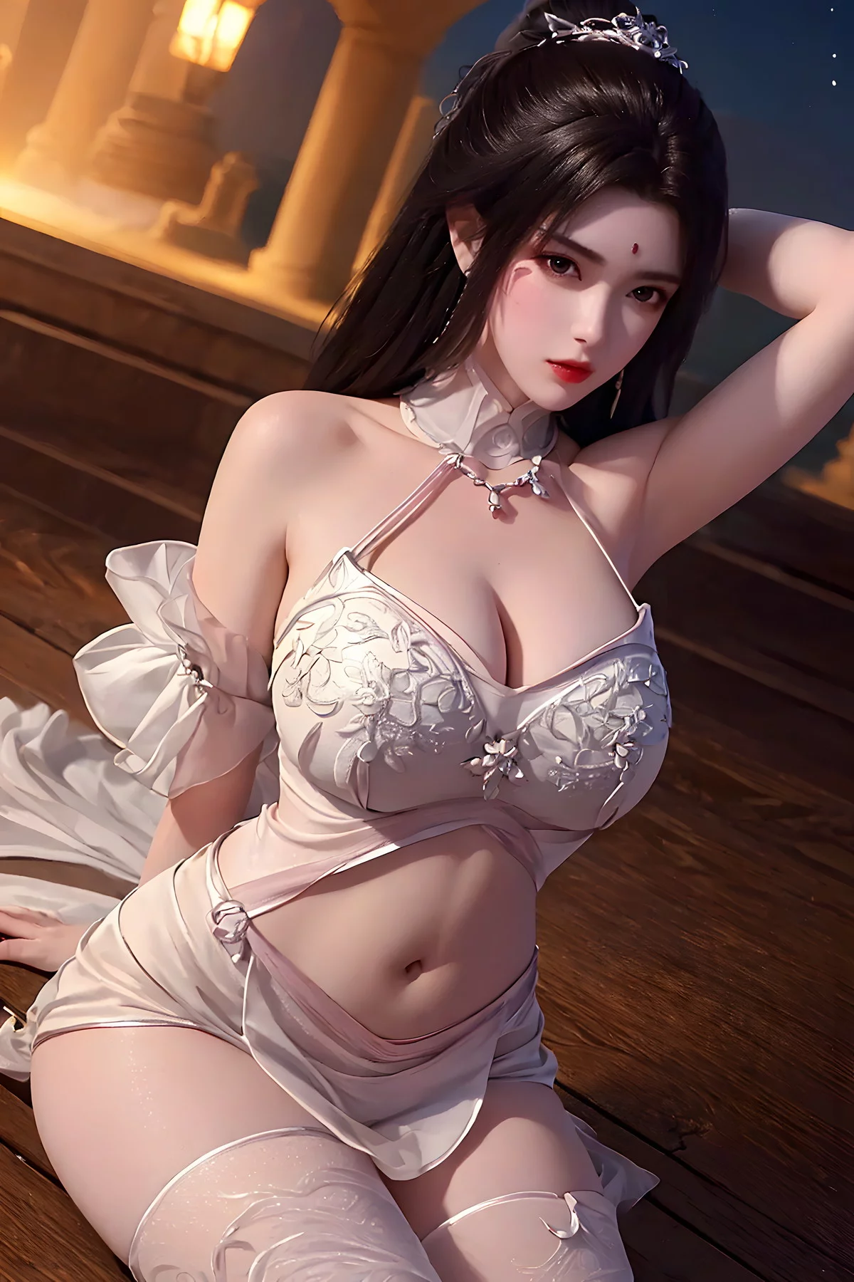 AI美图036期月婵主题古典美女性感服饰秀完美身材写真及下载52P