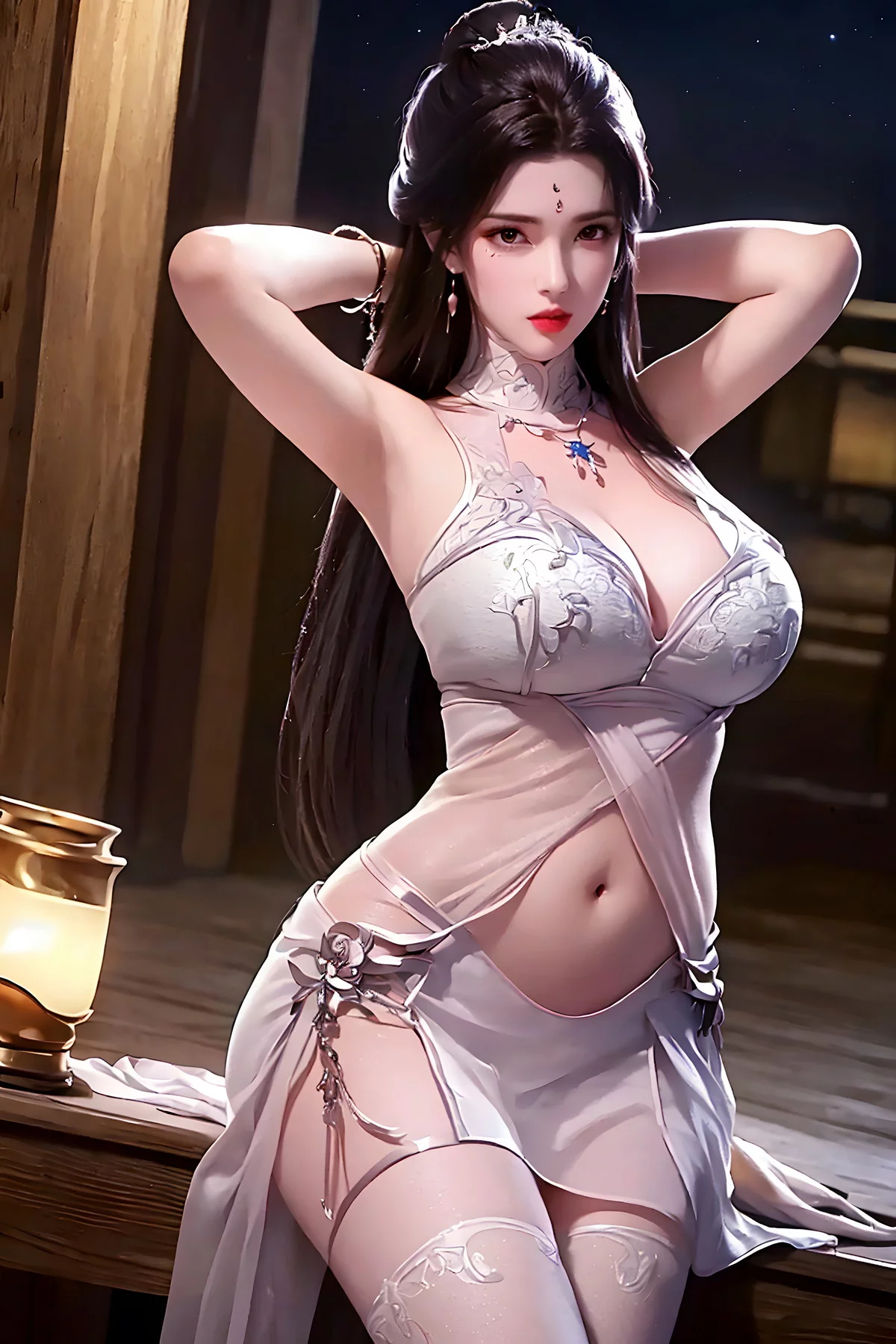 AI美图036期月婵主题古典美女性感服饰秀完美身材写真及下载52P