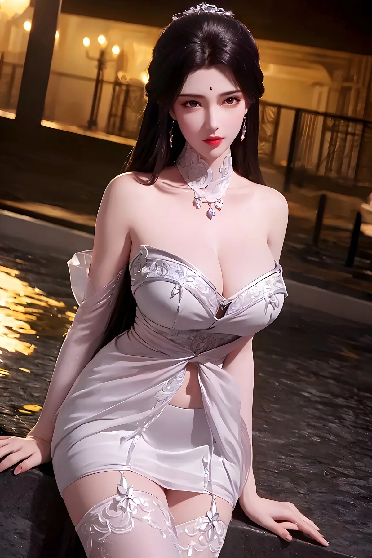 AI美图036期月婵主题古典美女性感服饰秀完美身材写真及下载52P
