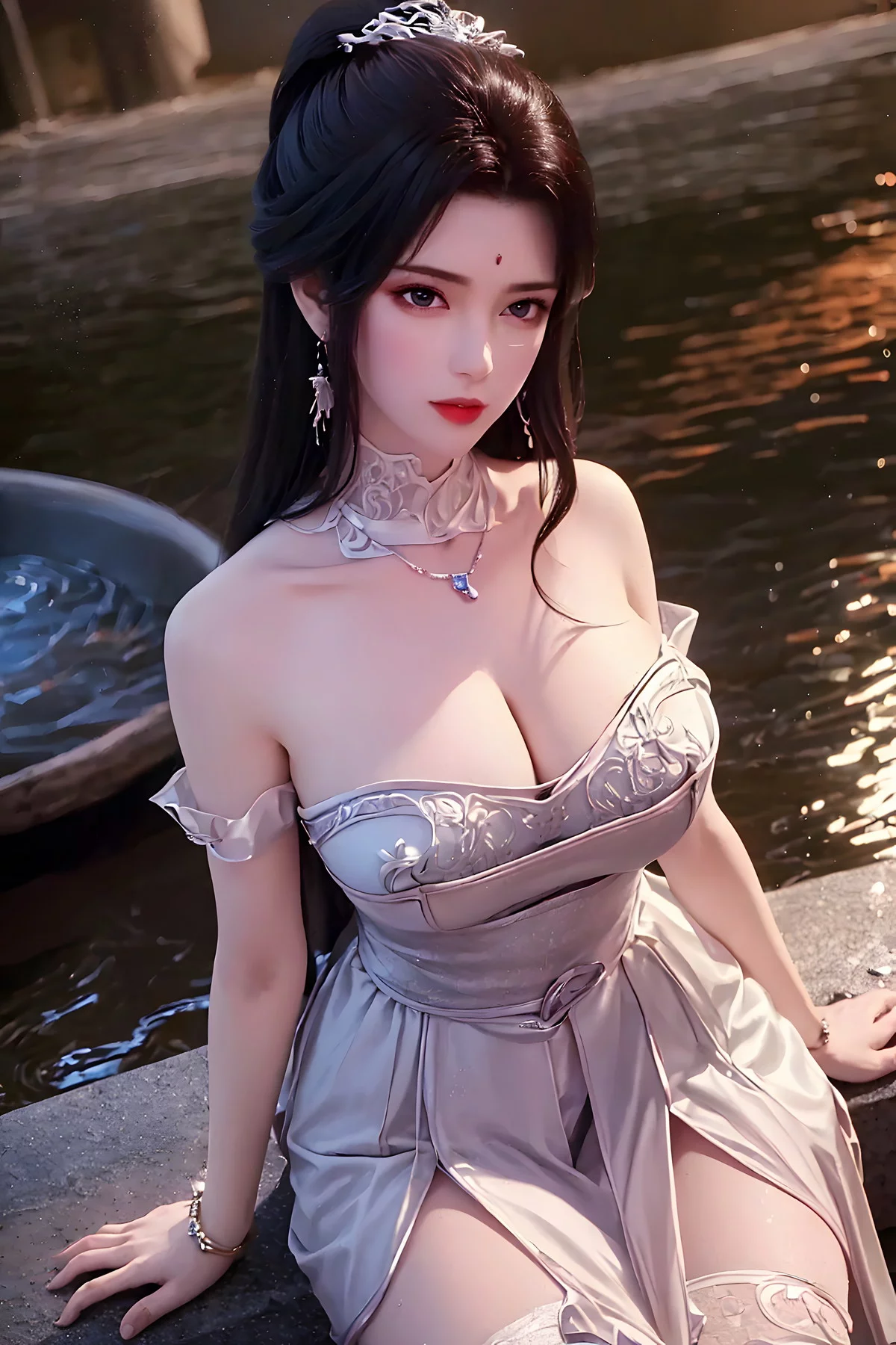AI美图036期月婵主题古典美女性感服饰秀完美身材写真及下载52P