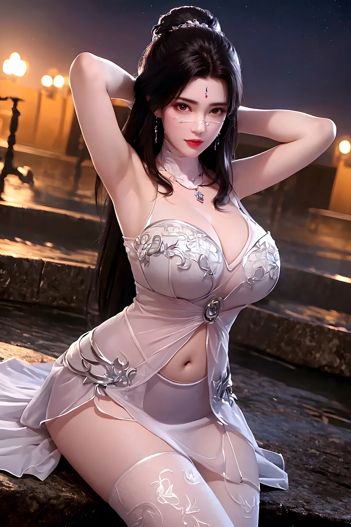 AI美图036期月婵主题古典美女性感服饰秀完美身材写真及下载52P