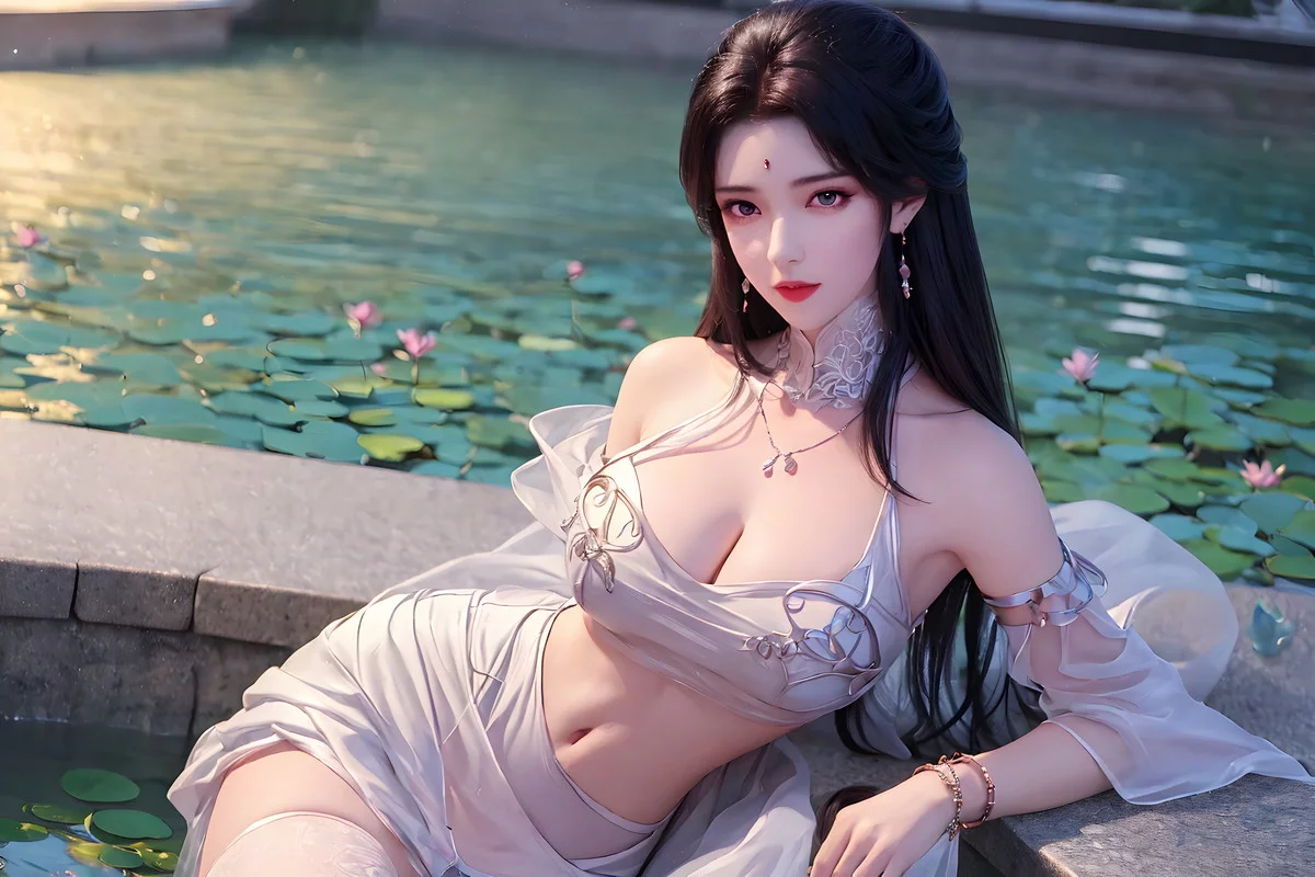 AI美图036期月婵主题古典美女性感服饰秀完美身材写真及下载52P