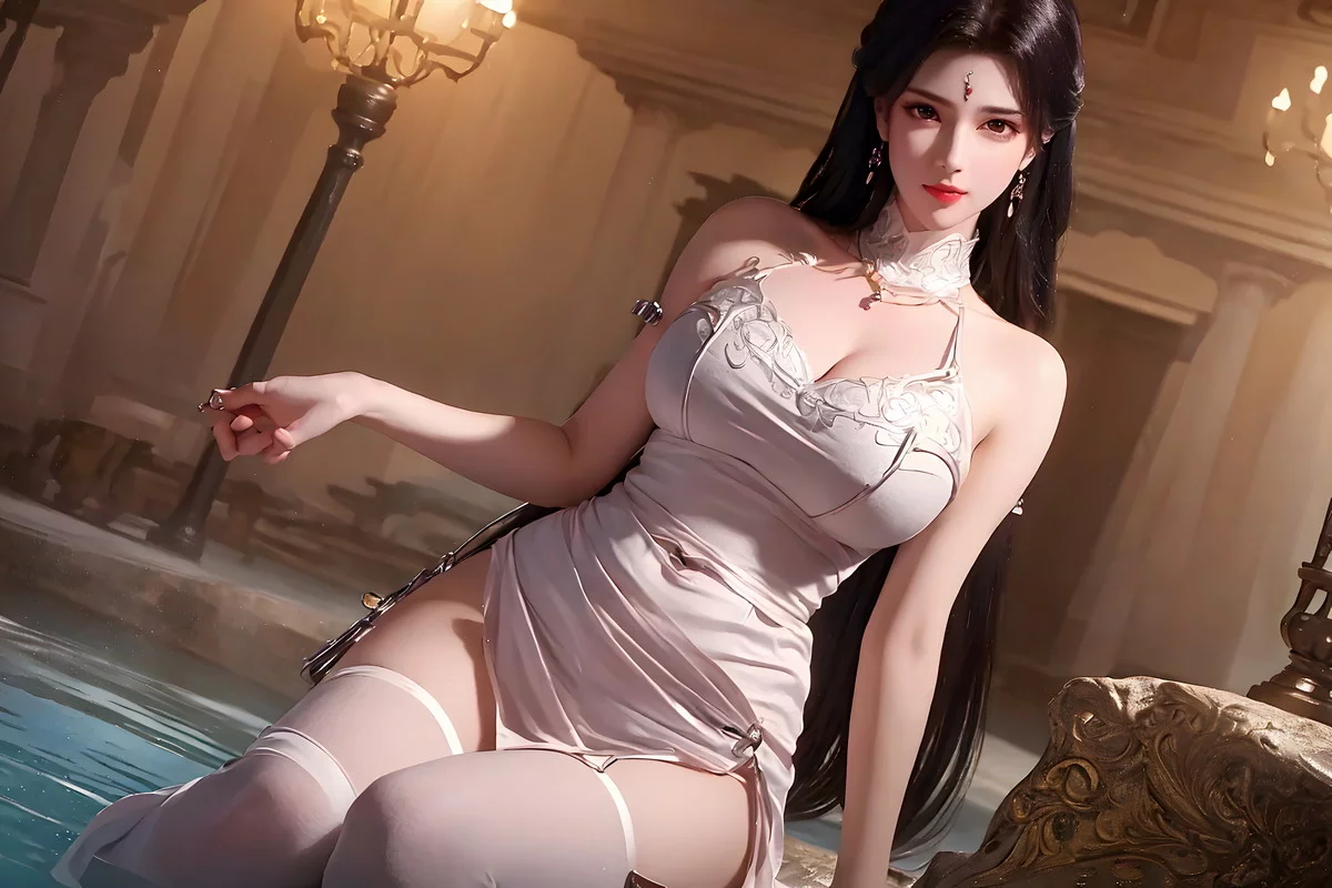AI美图036期月婵主题古典美女性感服饰秀完美身材写真及下载52P