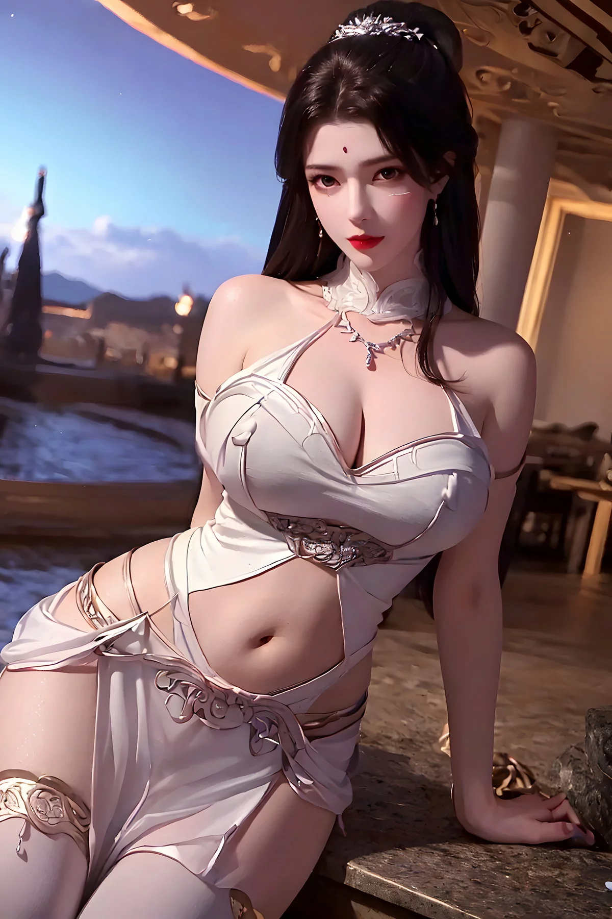 AI美图036期月婵主题古典美女性感服饰秀完美身材写真及下载52P