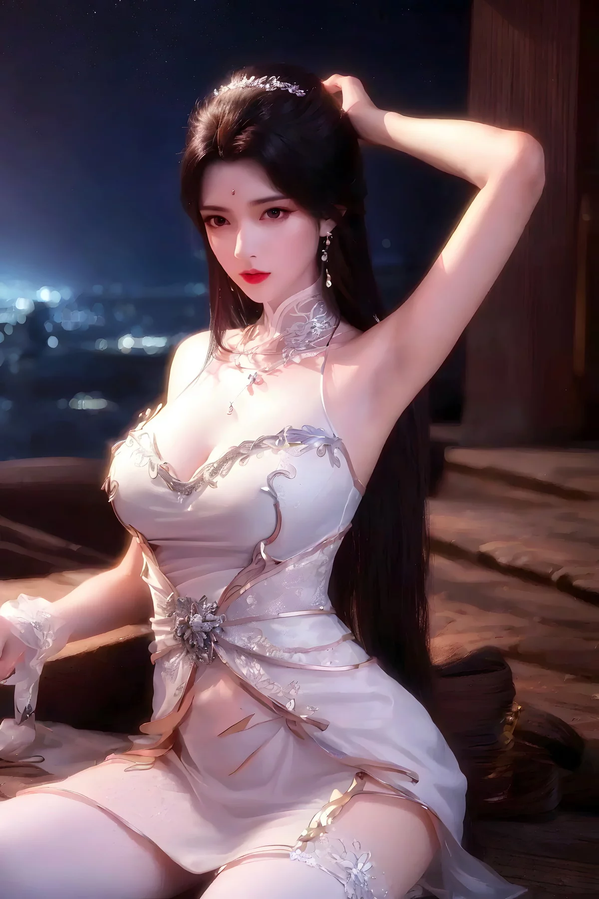 AI美图036期月婵主题古典美女性感服饰秀完美身材写真及下载52P