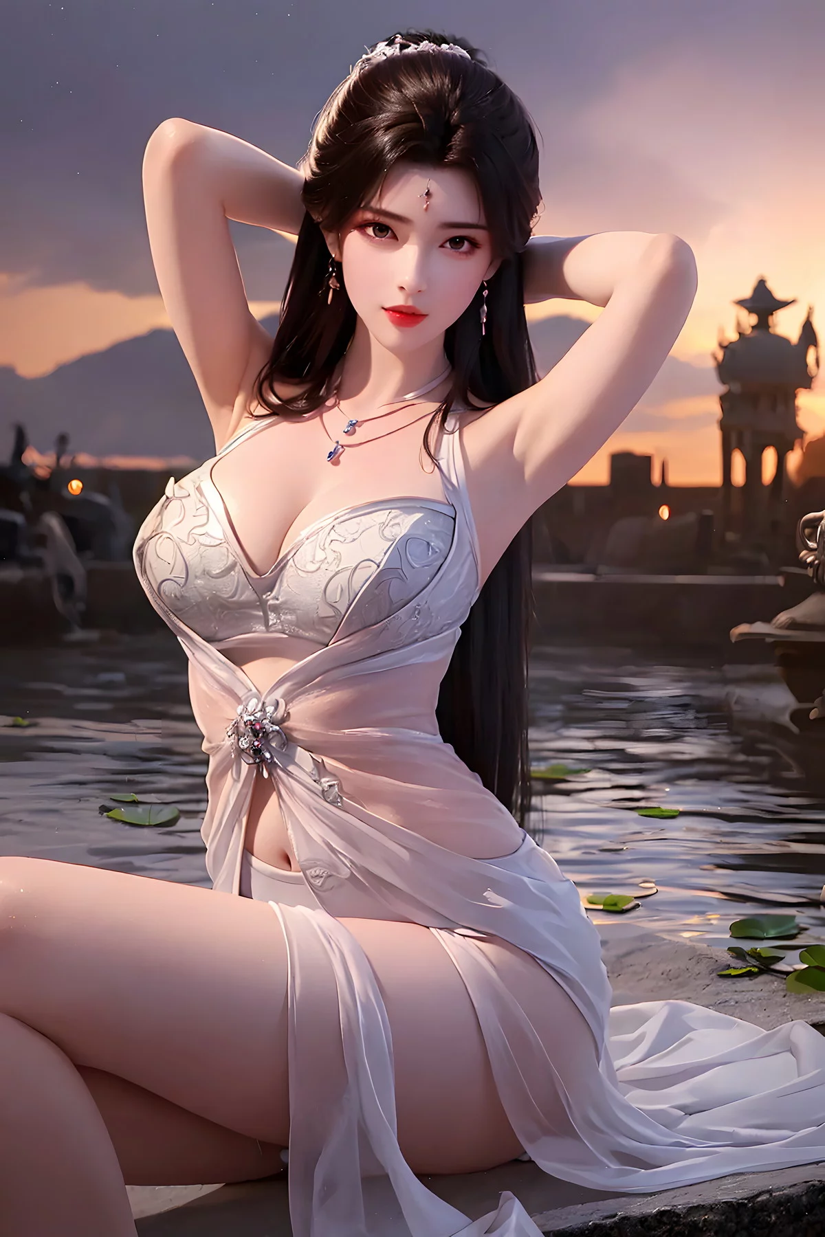 AI美图036期月婵主题古典美女性感服饰秀完美身材写真及下载52P