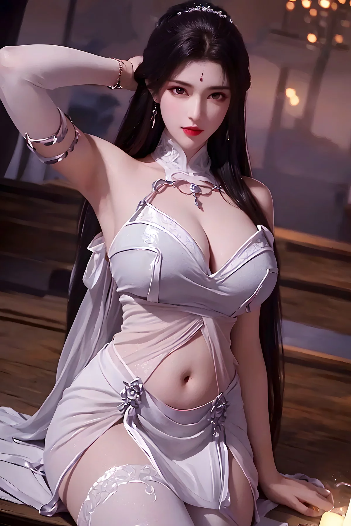 AI美图036期月婵主题古典美女性感服饰秀完美身材写真及下载52P