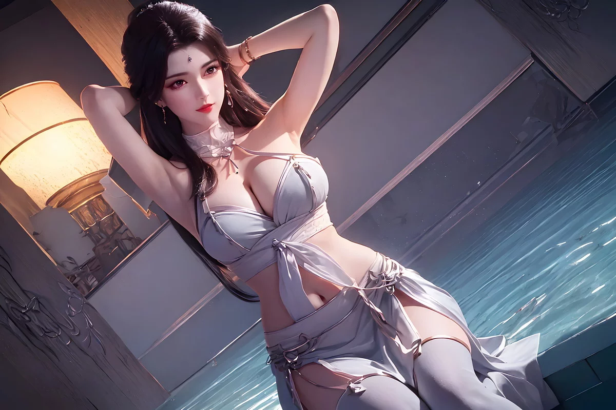 AI美图036期月婵主题古典美女性感服饰秀完美身材写真及下载52P