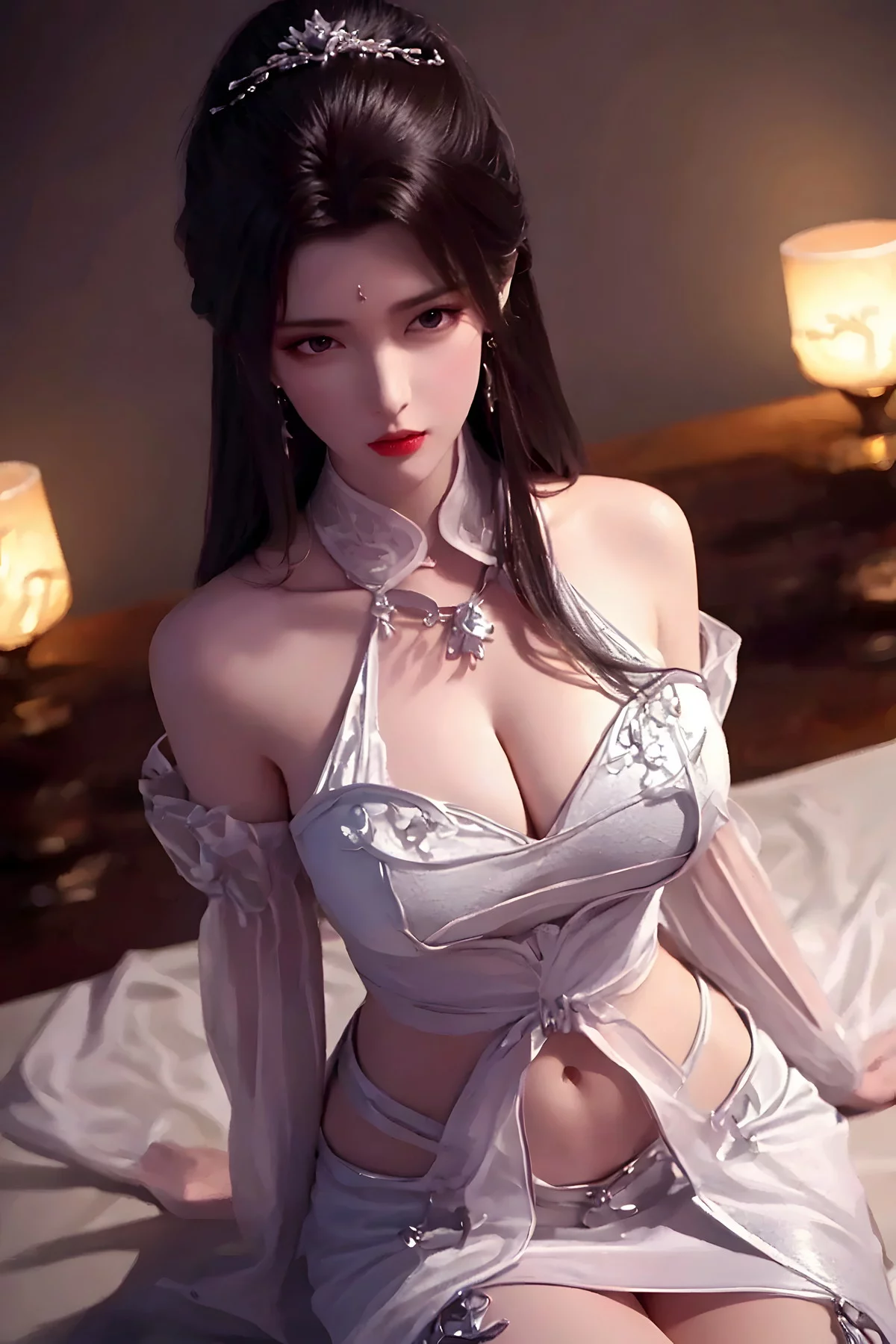 AI美图036期月婵主题古典美女性感服饰秀完美身材写真及下载52P
