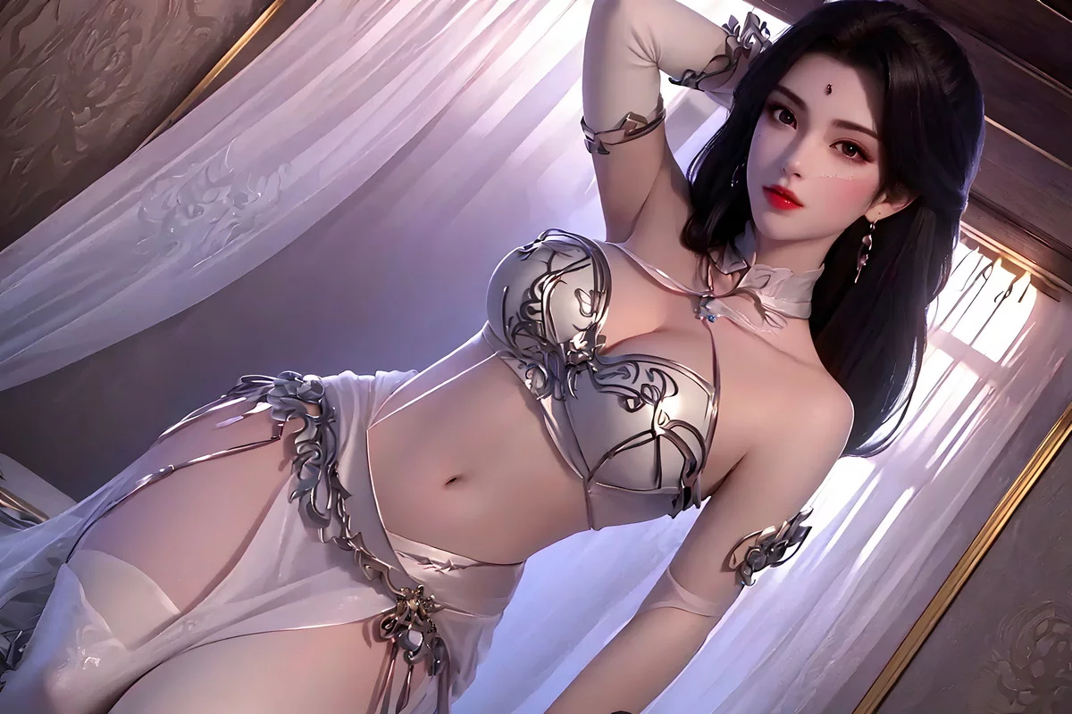 AI美图036期月婵主题古典美女性感服饰秀完美身材写真及下载52P