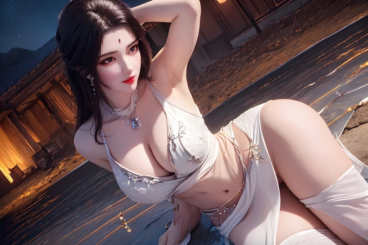 AI美图036期月婵主题古典美女性感服饰秀完美身材写真及下载52P