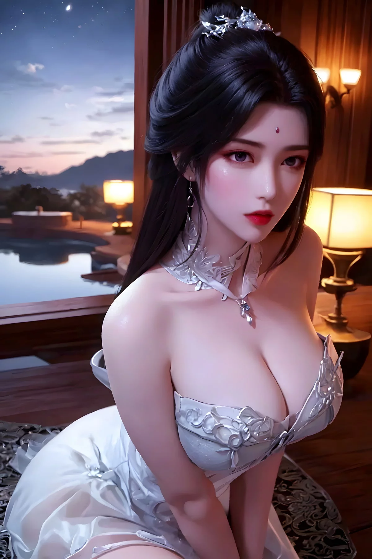 AI美图036期月婵主题古典美女性感服饰秀完美身材写真及下载52P