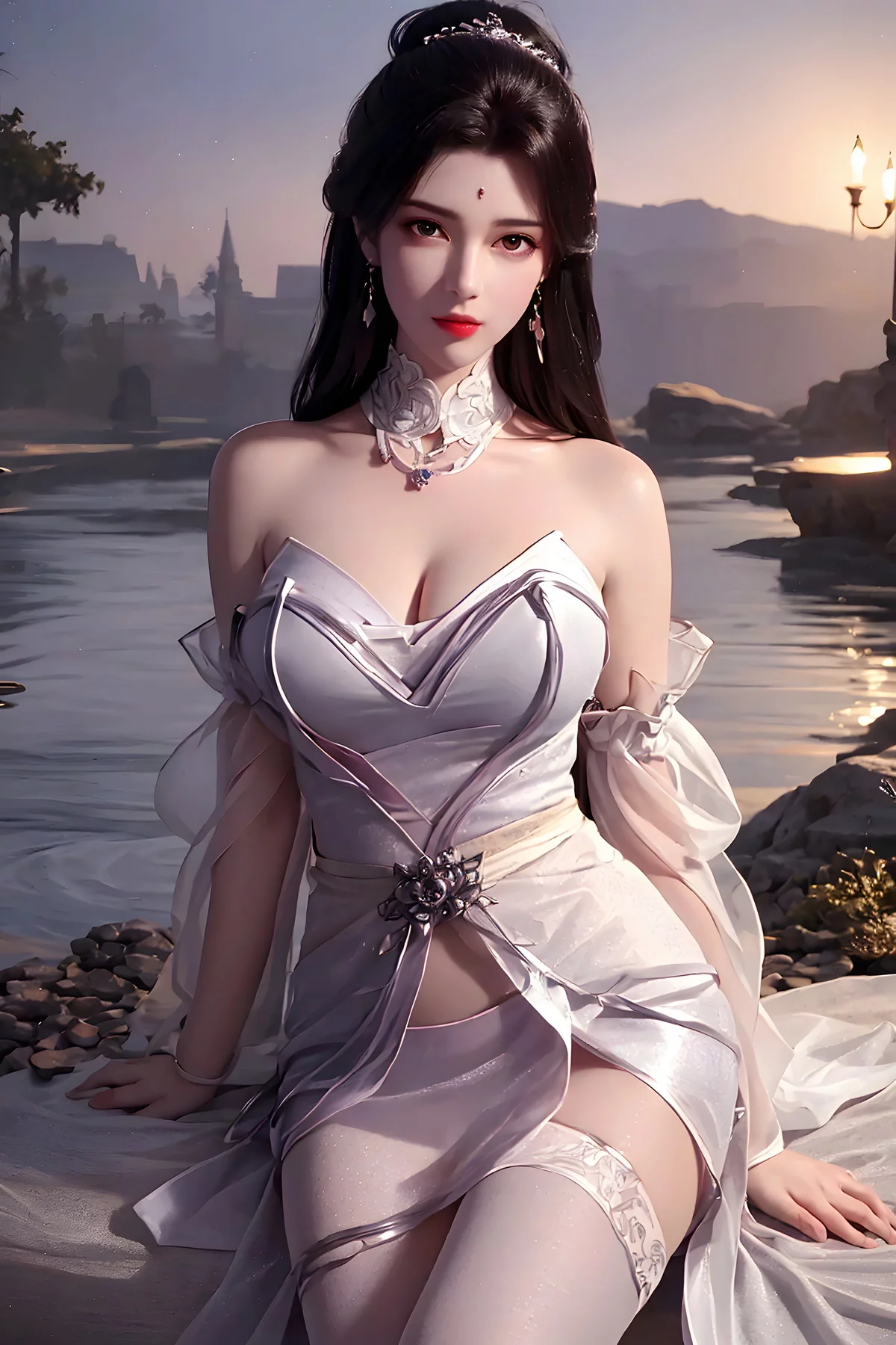 AI美图036期月婵主题古典美女性感服饰秀完美身材写真及下载52P