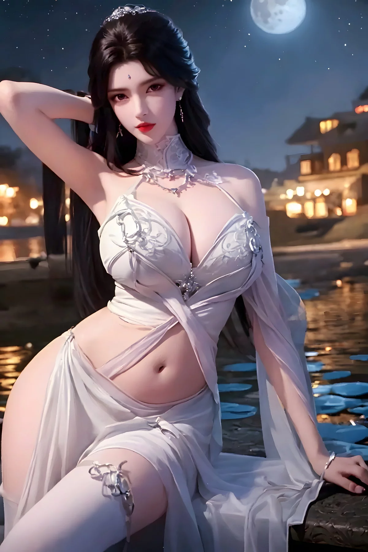 AI美图036期月婵主题古典美女性感服饰秀完美身材写真及下载52P
