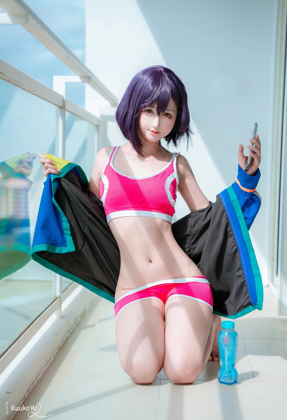 越南妹子KuukoW-Shizuka Mikazuki主题脱外套露性感红色运动内衣完美诱惑写真31P