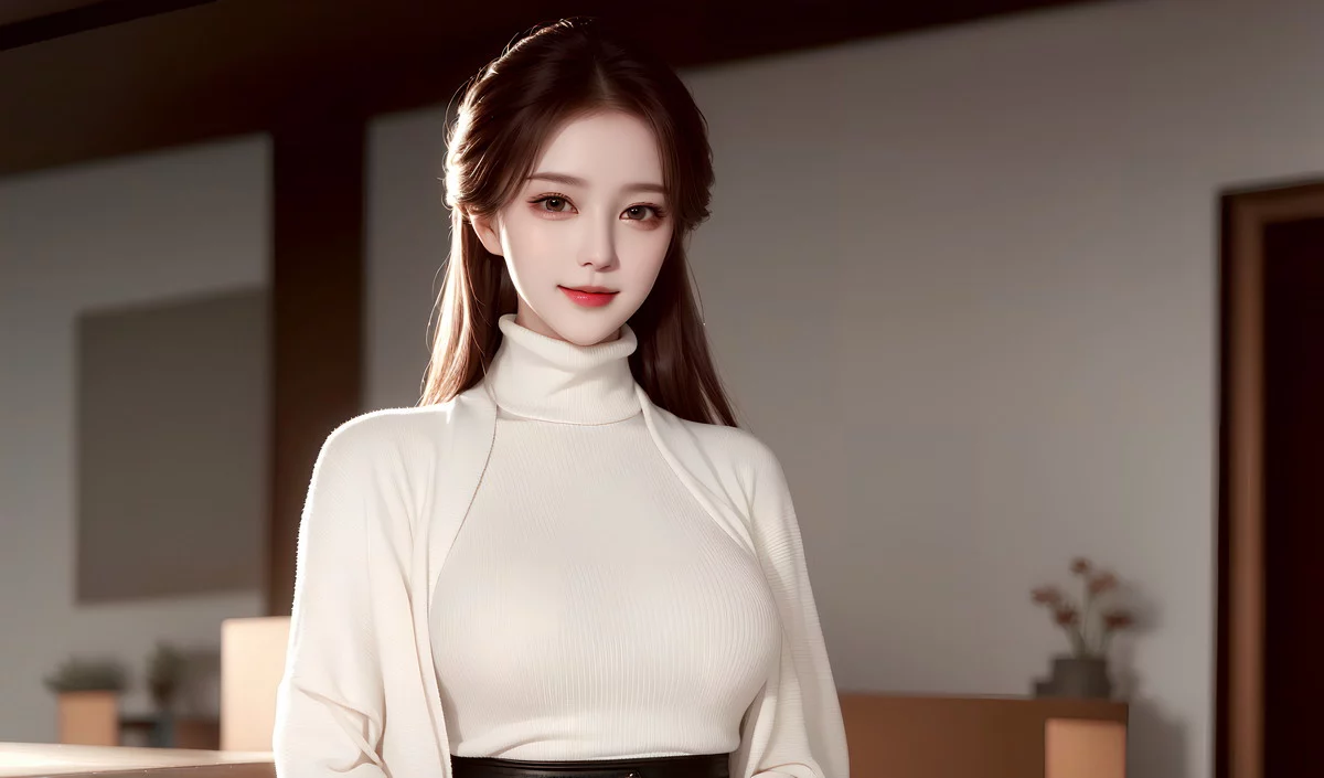 AI美图007期巧笑倩兮主题性感睡衣美女写真及下载50P