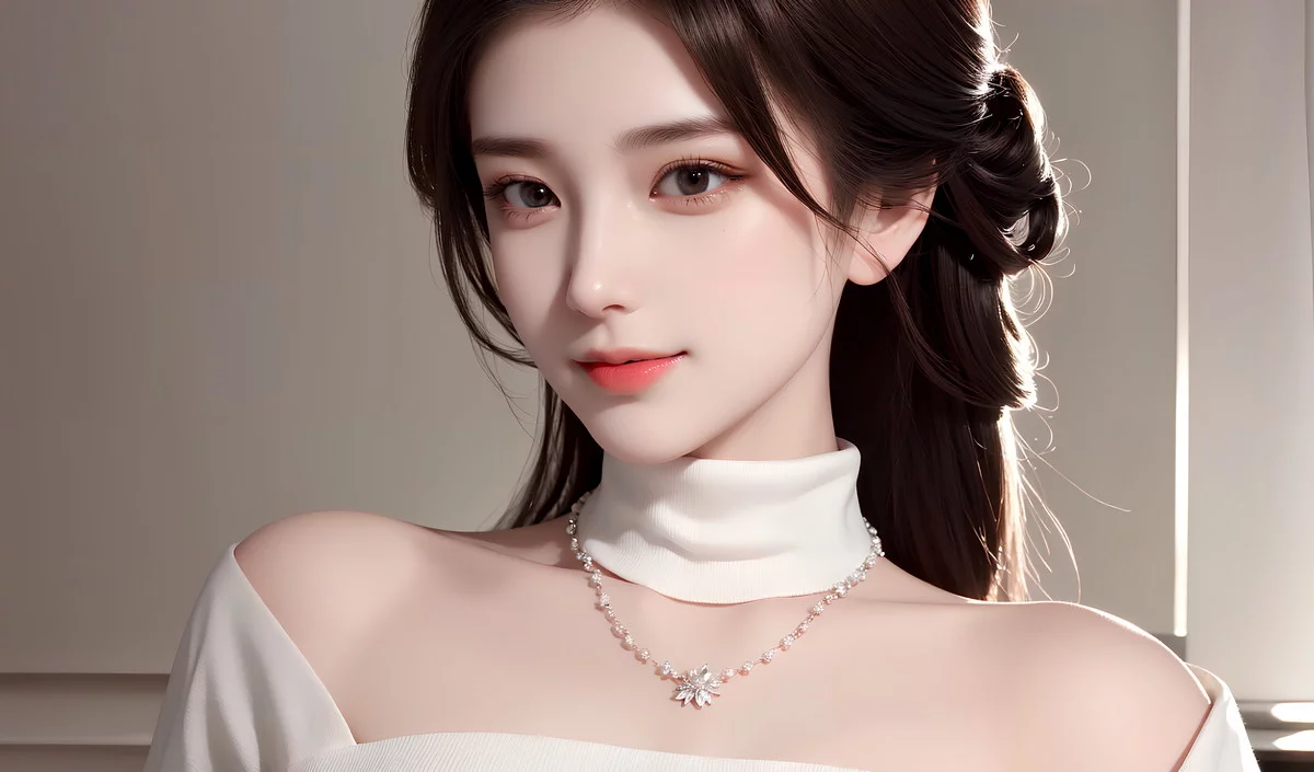 AI美图007期巧笑倩兮主题性感睡衣美女写真及下载50P