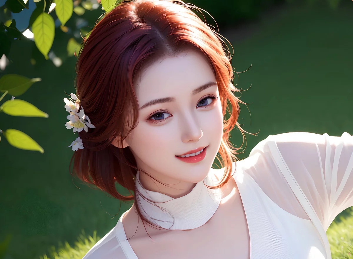 AI美图007期巧笑倩兮主题性感睡衣美女写真及下载50P