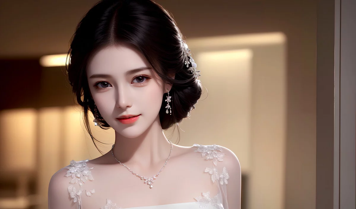 AI美图007期巧笑倩兮主题性感睡衣美女写真及下载50P