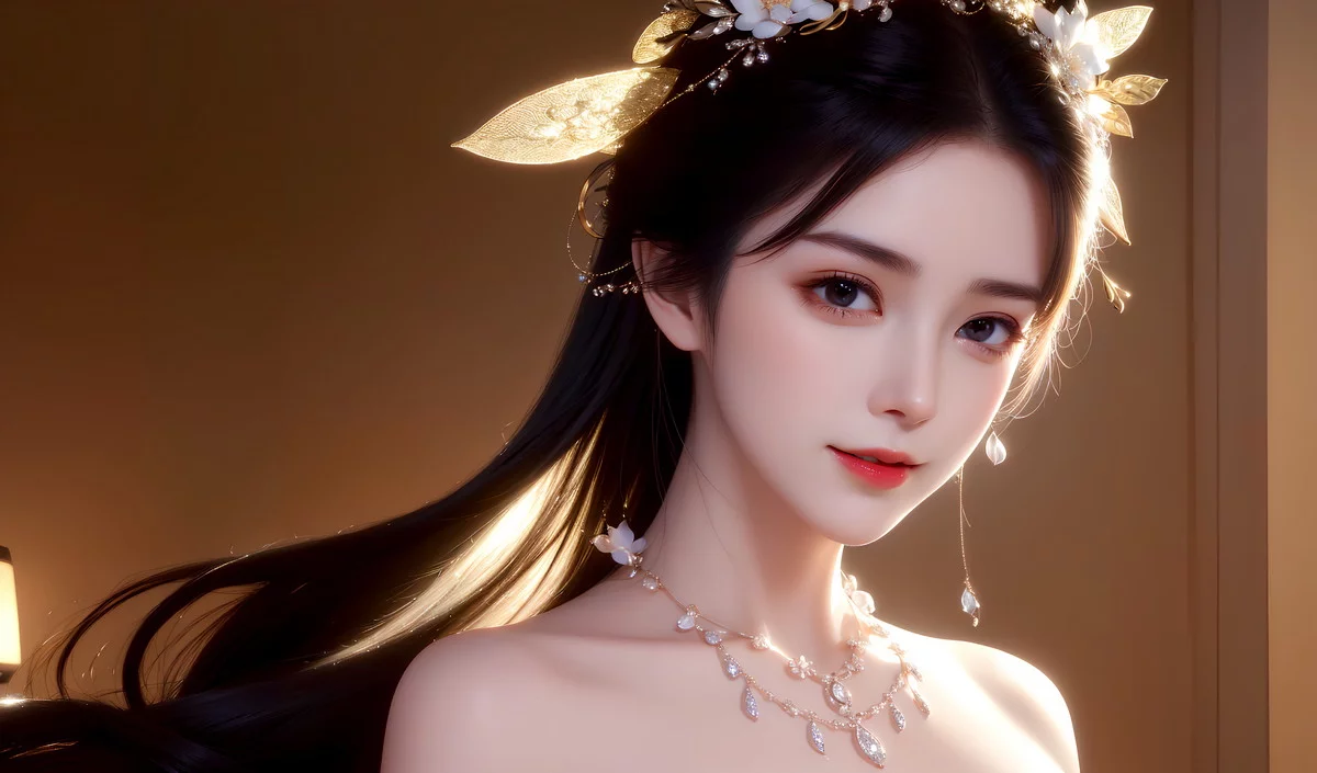 AI美图007期巧笑倩兮主题性感睡衣美女写真及下载50P