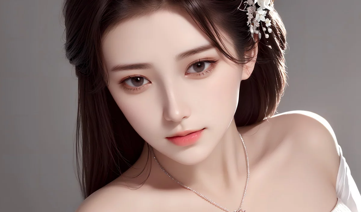 AI美图007期巧笑倩兮主题性感睡衣美女写真及下载50P