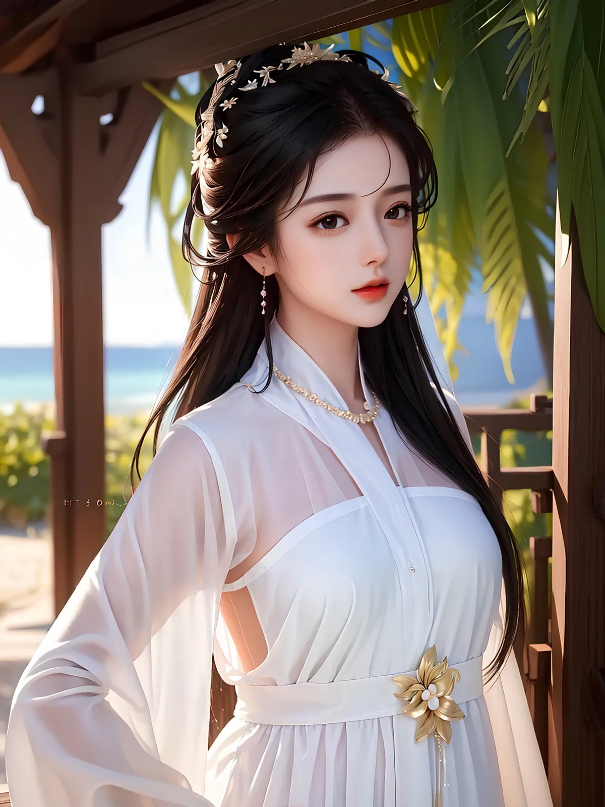 AI美图008期美目盼兮主题知性美女完美身材性感写真及下载28P