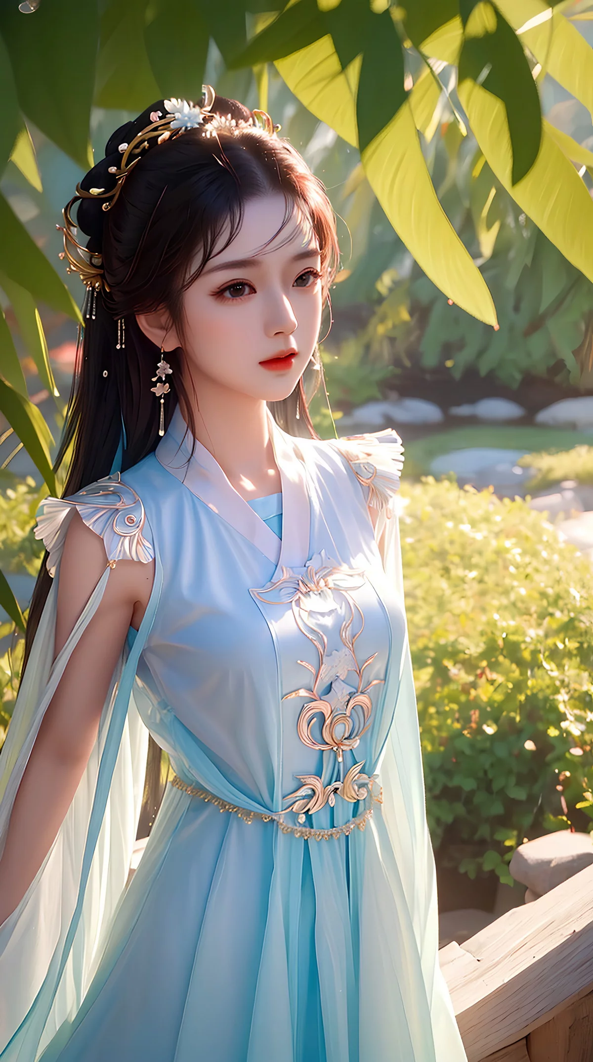 AI美图008期美目盼兮主题知性美女完美身材性感写真及下载28P