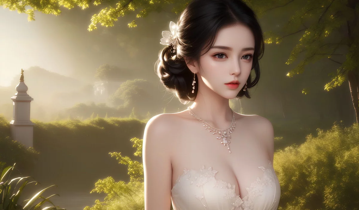 AI美图007期巧笑倩兮主题性感睡衣美女写真及下载50P