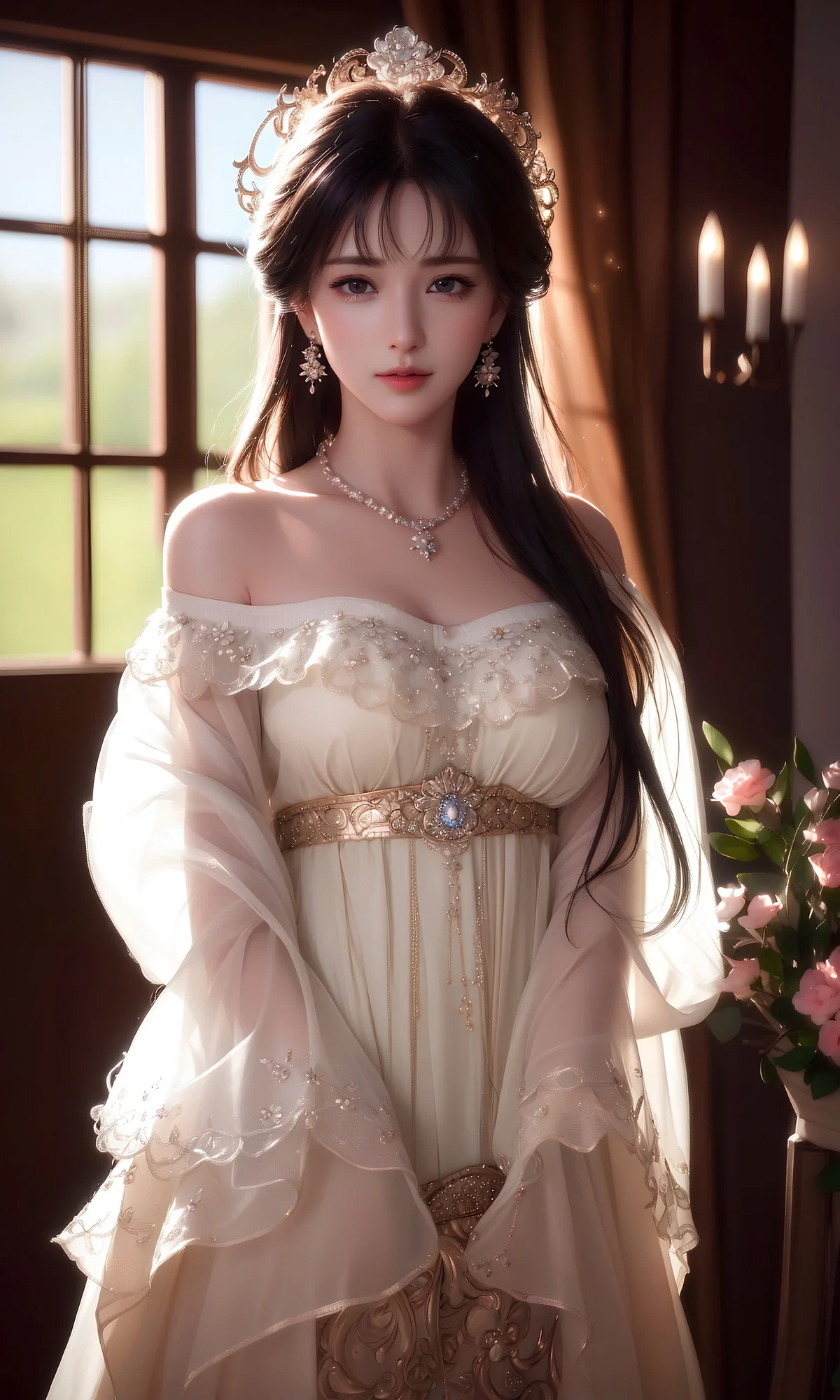 AI美图008期美目盼兮主题知性美女完美身材性感写真及下载28P