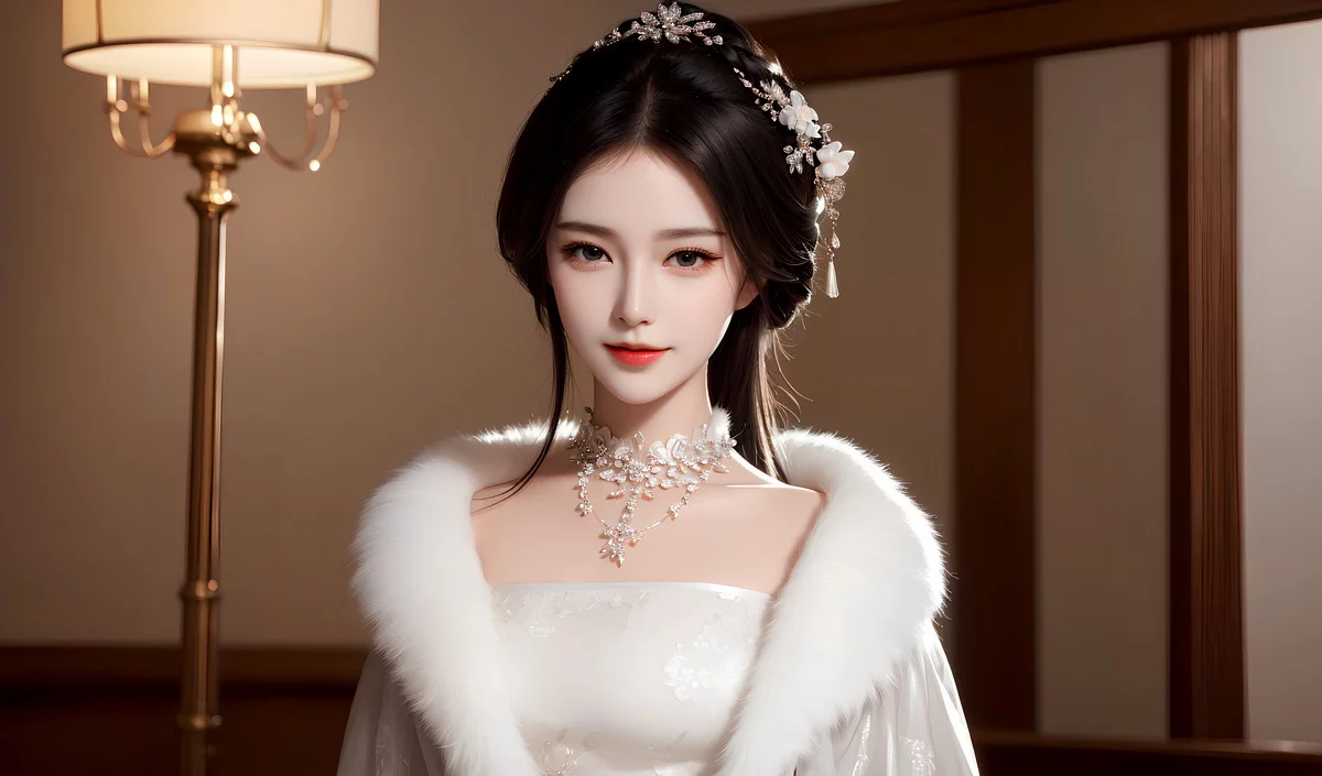AI美图007期巧笑倩兮主题性感睡衣美女写真及下载50P