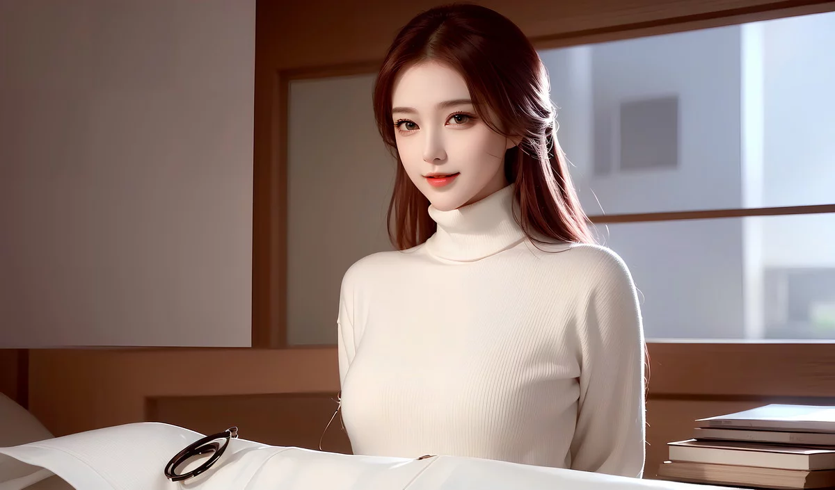 AI美图007期巧笑倩兮主题性感睡衣美女写真及下载50P