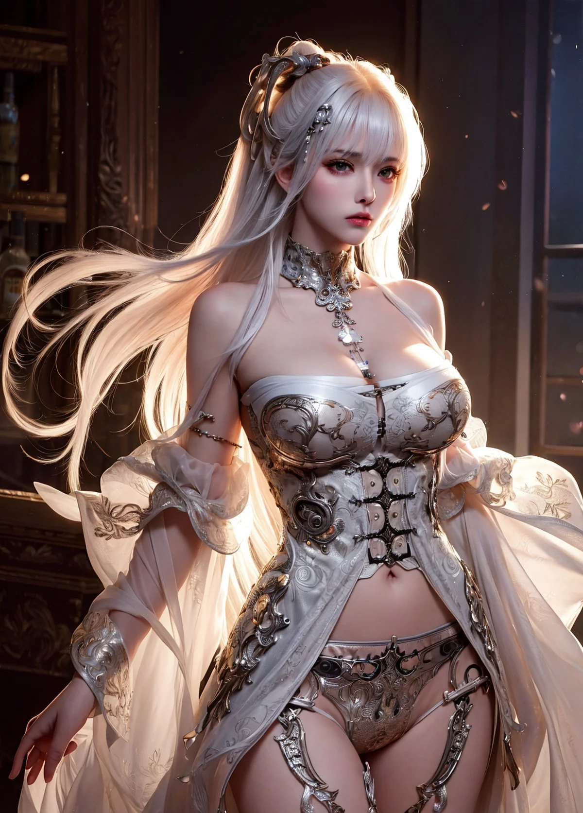 AI美图010期绮丽梦幻主题性感梦幻美女完美身材迷人写真及下载28P