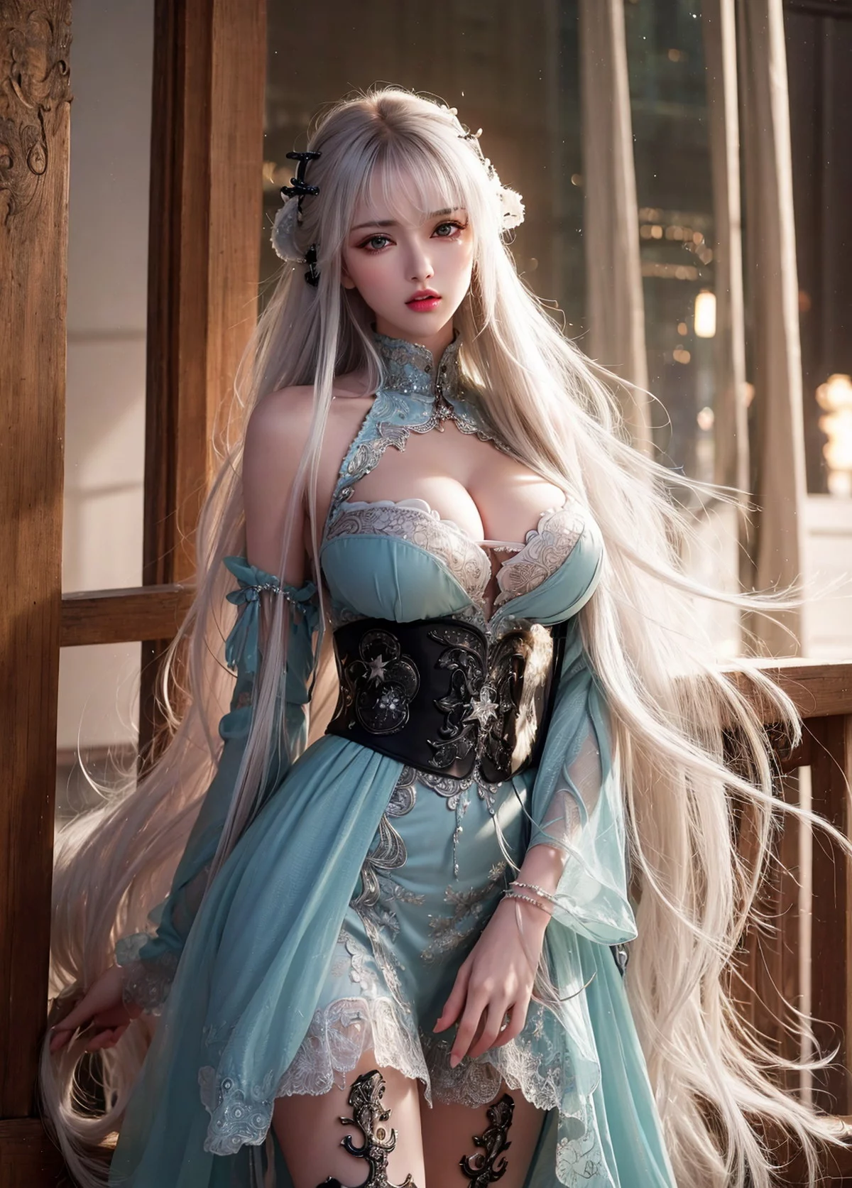 AI美图010期绮丽梦幻主题性感梦幻美女完美身材迷人写真及下载28P