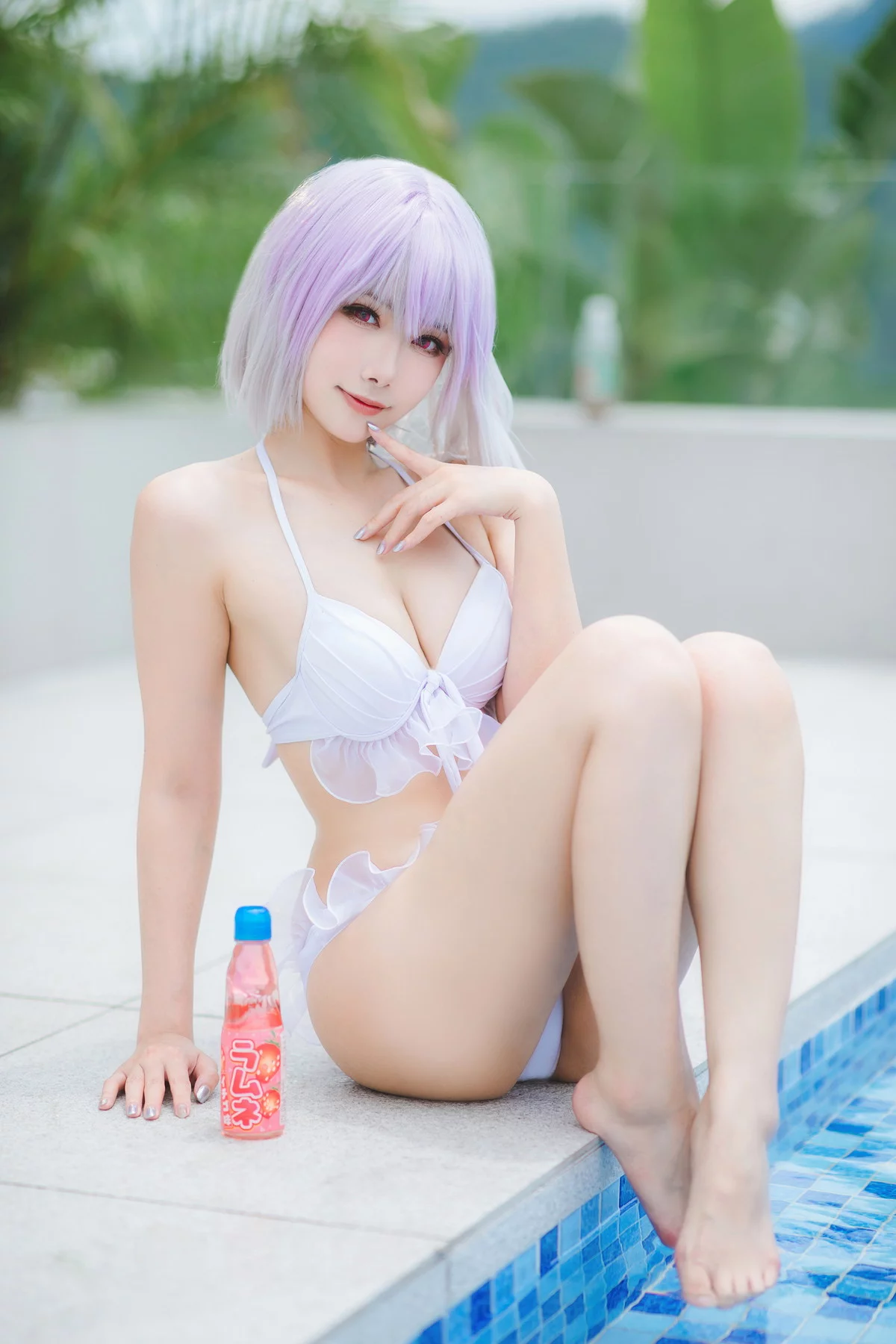 微博妹子Momoko葵葵&瓜希酱新条茜泳装主题泳池性感比基尼秀完美身材诱惑写真85P