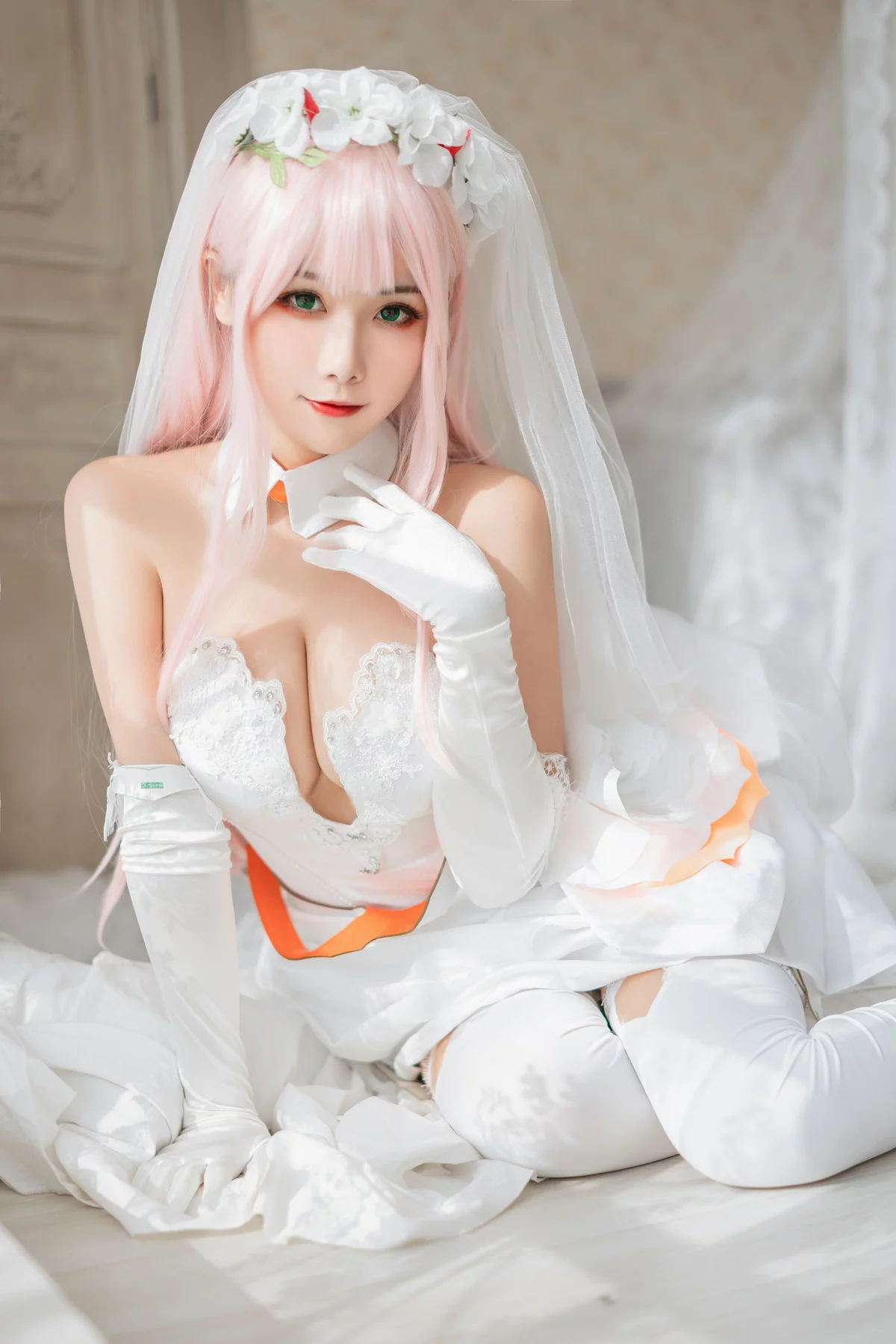 微博妹子Momoko葵葵泳装&兔女郎&花嫁主题性感多套服饰秀完美身材诱惑写真61P