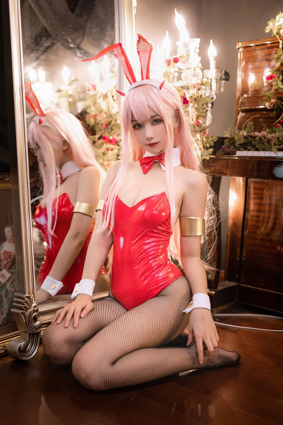 微博妹子Momoko葵葵泳装&兔女郎&花嫁主题性感多套服饰秀完美身材诱惑写真61P