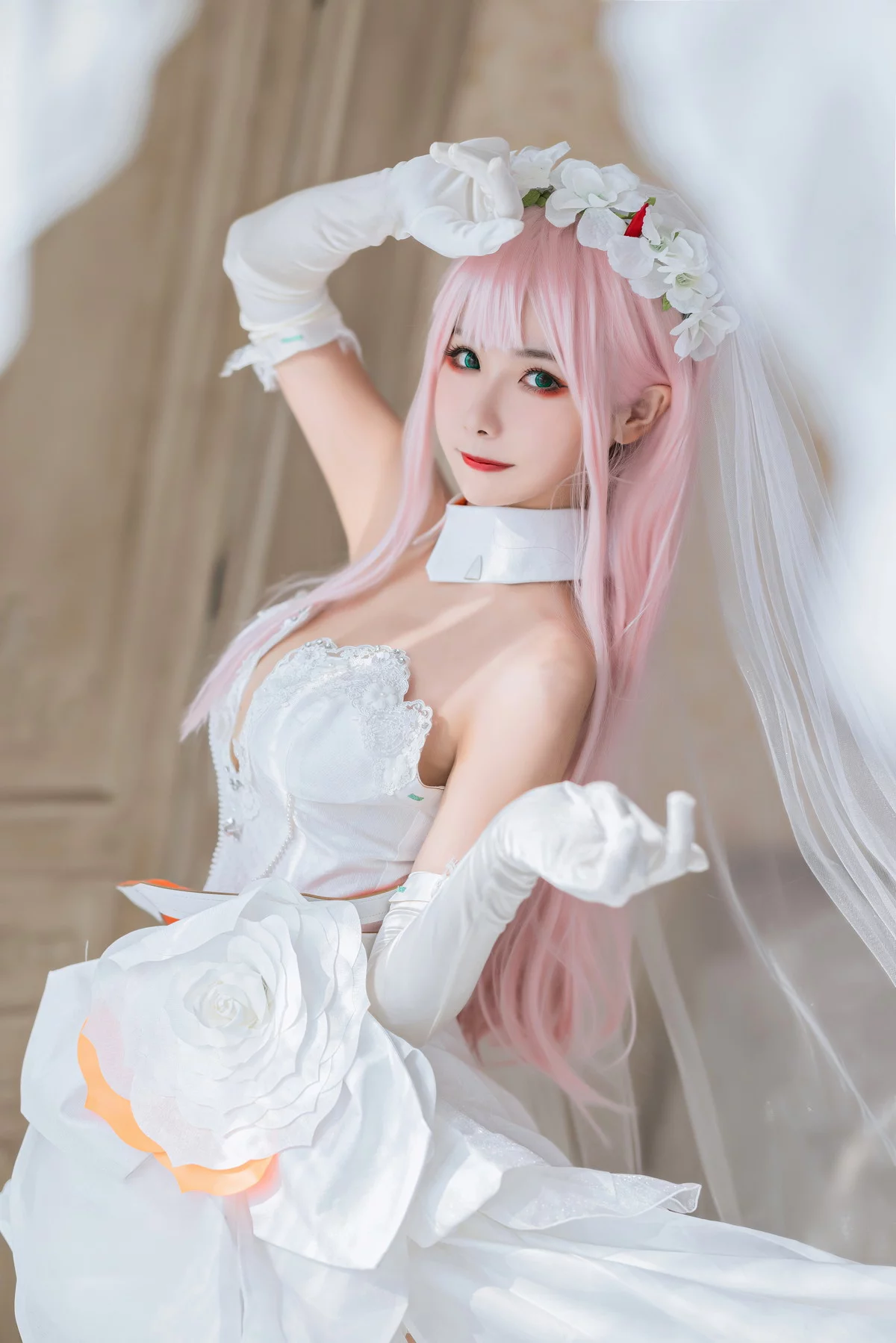 微博妹子Momoko葵葵泳装&兔女郎&花嫁主题性感多套服饰秀完美身材诱惑写真61P