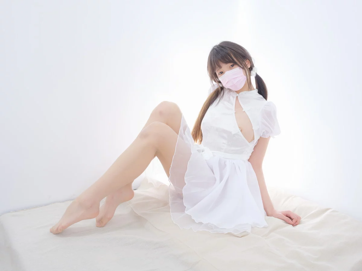萝莉写真机构森萝财团春雪主题性感白色薄纱短裙配超薄肉丝情趣捆绑诱惑写真115P