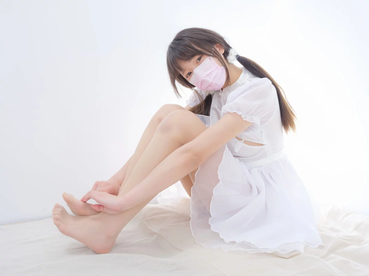 萝莉写真机构森萝财团春雪主题性感白色薄纱短裙配超薄肉丝情趣捆绑诱惑写真115P